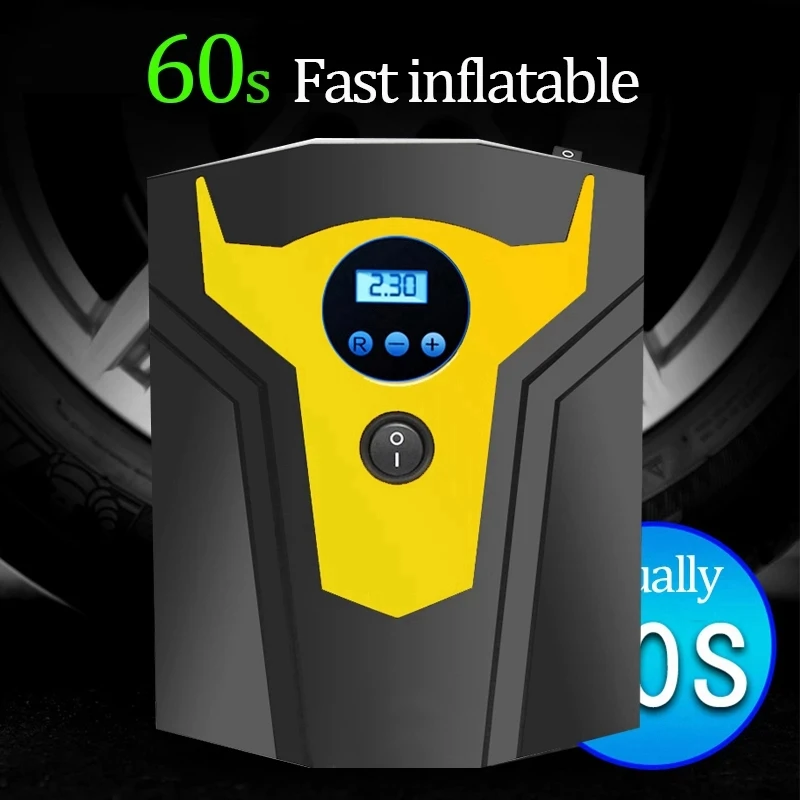 

12V 150PSI Car Air Compressor Tire Inflator Portable Tire Inflator Digital Display with Light for Cars Motorcycles Bike