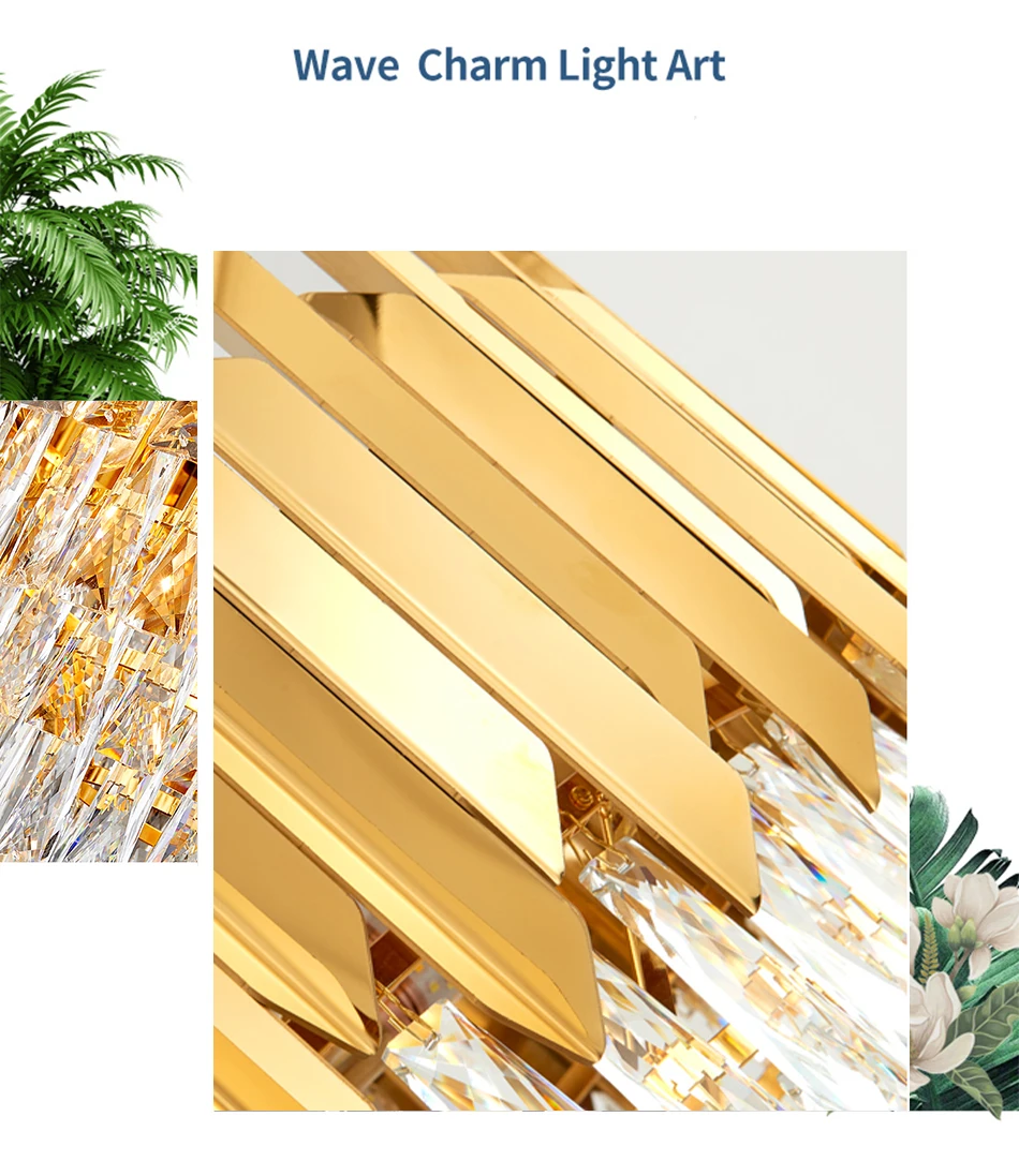 Прямоугольная хрустальная люстра, светильник ing Lustre Cristal, для гостиной, светодиодный, люстры, для кухни, остров, подвесной светильник, светильники