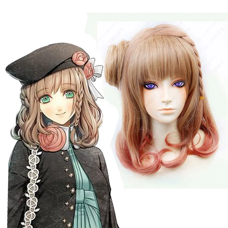 Amnesia Heroine Cosplay Costume Harajuku Party Brown Wig Halloween Cosplay Props