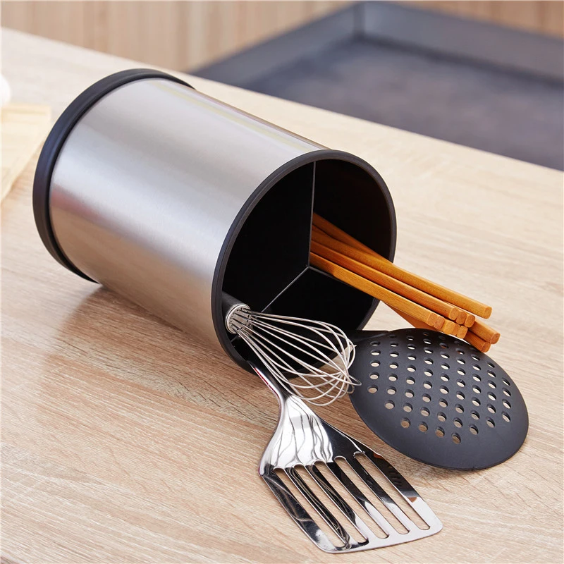 

Mutfunctional Round Chopsticks Storage Rack with a Drain Hole Kitchen Supplies XH8Z