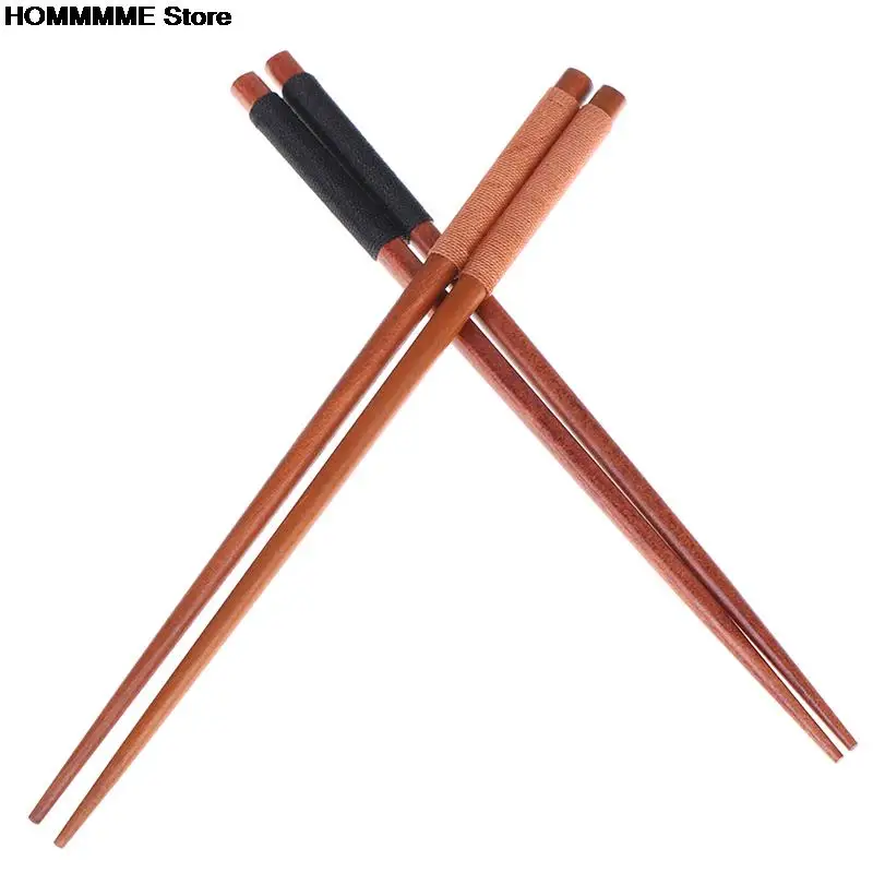 1 пара многоразовые японские натуральные каштановые деревянные палочки для еды