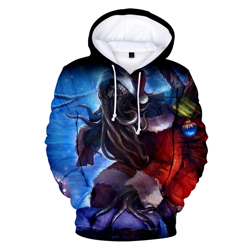 

2020 3D Sweatshirt Stranger Things Tie Dye Man Hoodie Plus Size Hombre Sudaderas Con Capucha Christmas Elk Old Man