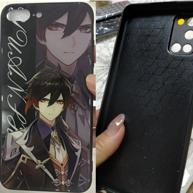 Genshin Impact Anime Zhongli Frosted Case For Xiaomi Redmi Note 9T 9S 9 8 K40 Pro 8T 8A 9A 9C 7 7A 6 6A Black Shell Cover Coque |