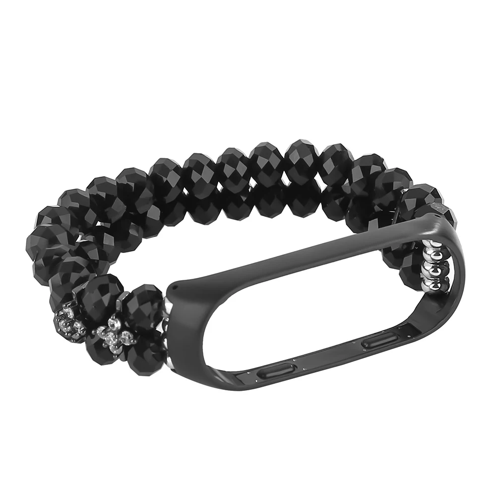 Luxury Mi Band 6 7 Strap Jewelry Bracelet for Xiaomi Mi Band 3 4 5 6 7 Dressy Bands Replacement Crystal Women Girl Pulsera Pink