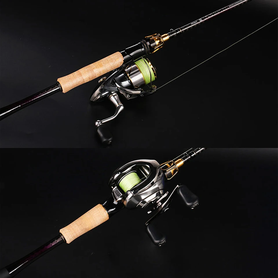 

Filature coule voyage Fuji leurre canne pche 1.98m 2.03m 2.13m 2.28m L/ML/M/MH Baitcasting basse truite gourde poigne tige