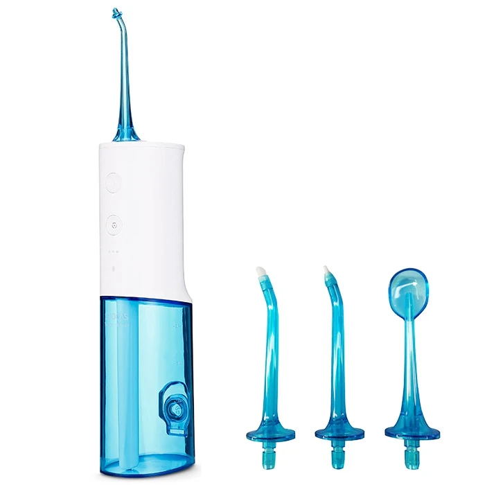 

IPX7 Waterproof Portable Oral Irrigator 230ml Water Tank Constant Pulse Pressure Water Flosser Teeth with 4 tips