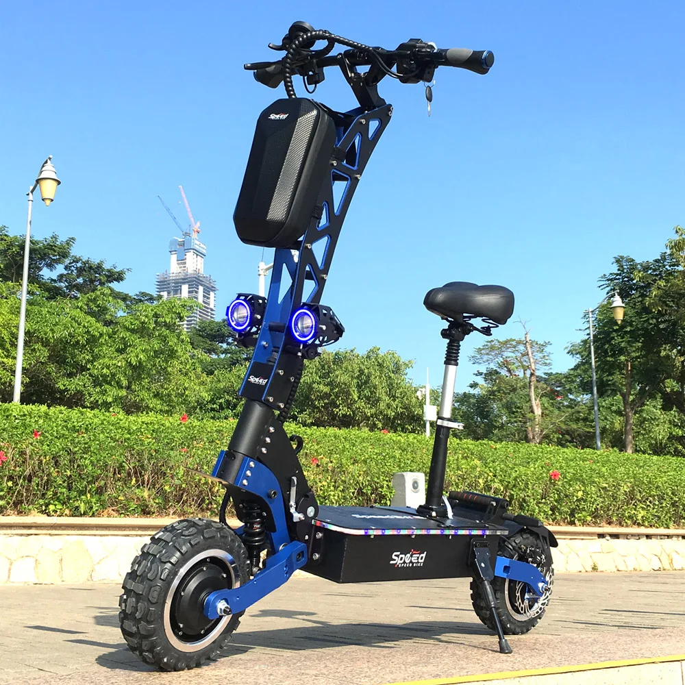 Электрический скутер SpeedBike 7000 Вт с двойным двигателем мощный привод