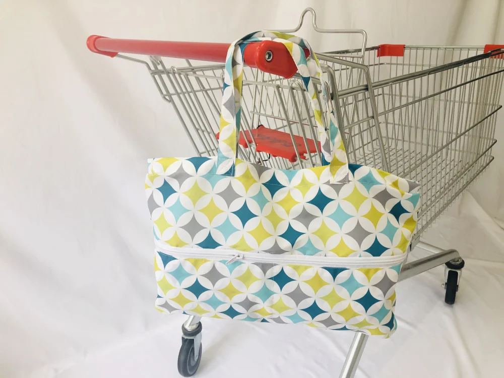Double Shopping Cart Cover for Twin or Baby Siblings. Guaranteed to Fit