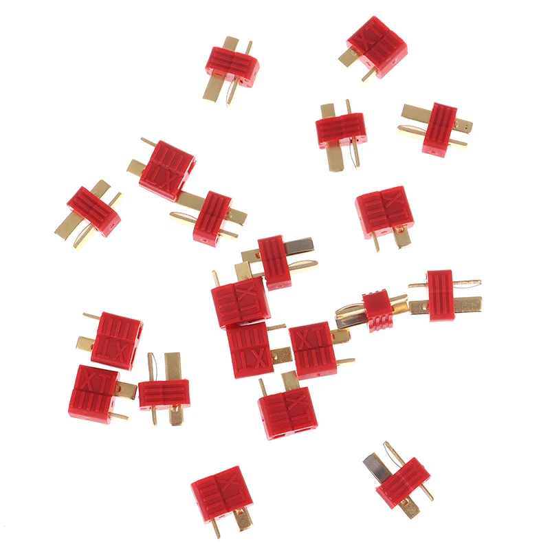 

10Pairs 20PCS T Plug Male Female Deans Connectors For RC LiPo Battery RC FPV Racing Drone New~