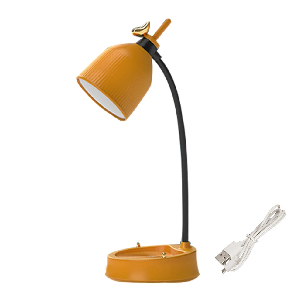 

Reading Baby Kids Daily Flower LED Eye Protection Touch Switch Student Bedroom Table Lamp Random Color 360 Degree Rotatable