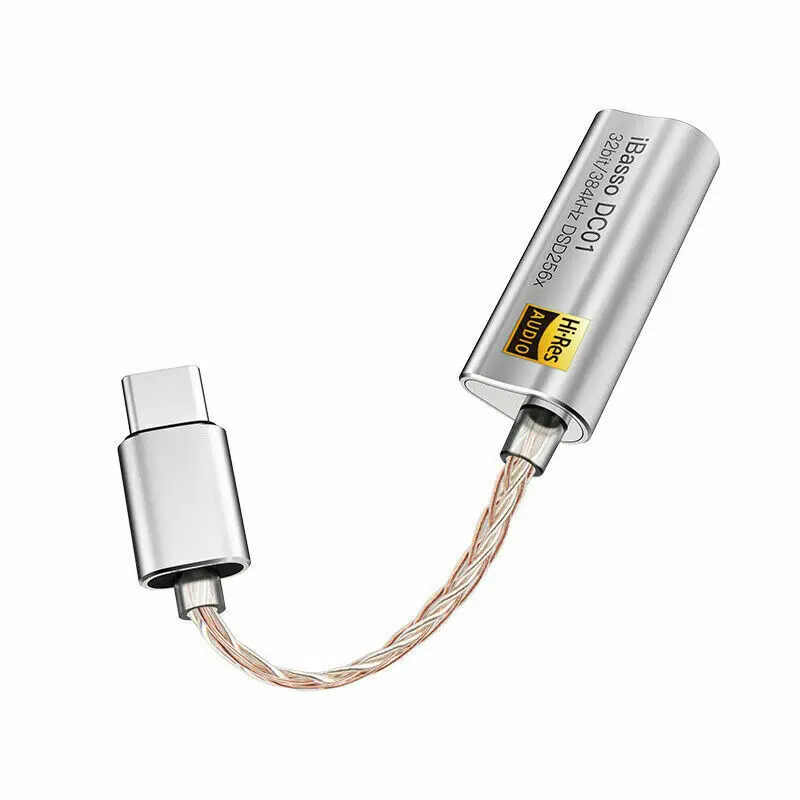 Портативный усилитель для наушников адаптер для iBasso DC01 DC02 USB DAC для Android ПК планшетов 2,5 мм 3,5 мм Hi-Fi нанимает адаптер Type-C