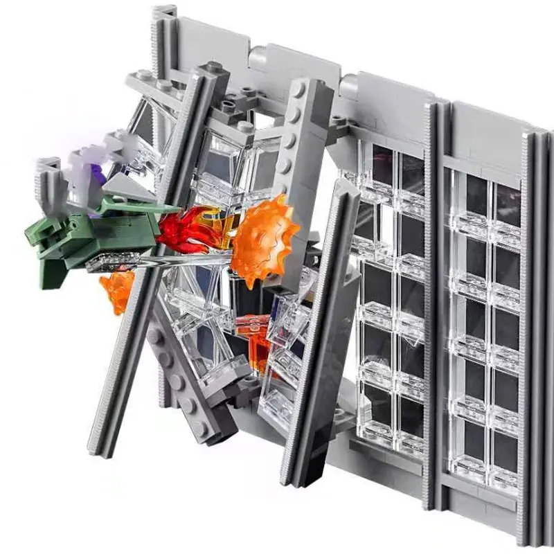 MOC Daily-Juego de bloques de construcci&oacute;n para ni&ntilde;os, juguete de ladrillos para armar estadio Bugle Street View, ideal para regalo de Navidad, c&oacute;digo 3770, compatible con 76178 y 78008-2
