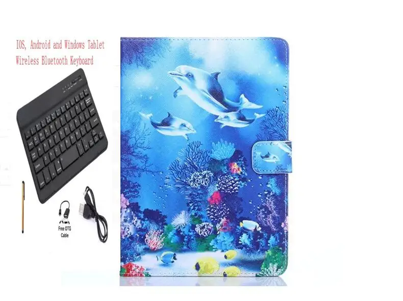 Keyboard Case Беспроводное покрытие клавиатуры Bluetooth для huawei MediaPad M5 10,8/10 Pro CMR-AL09 CMR-W09 планшет клавиатура Мультфильм магнитный чехол - Цвет: Keyboard Case