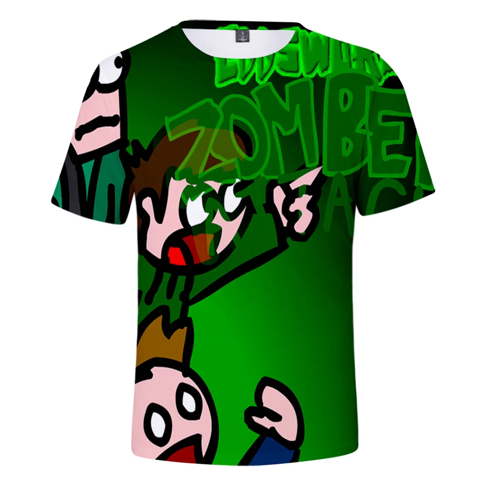 Футболка Eddsworld с 3D принтом для мужчин и женщин модная рубашка коротким рукавом