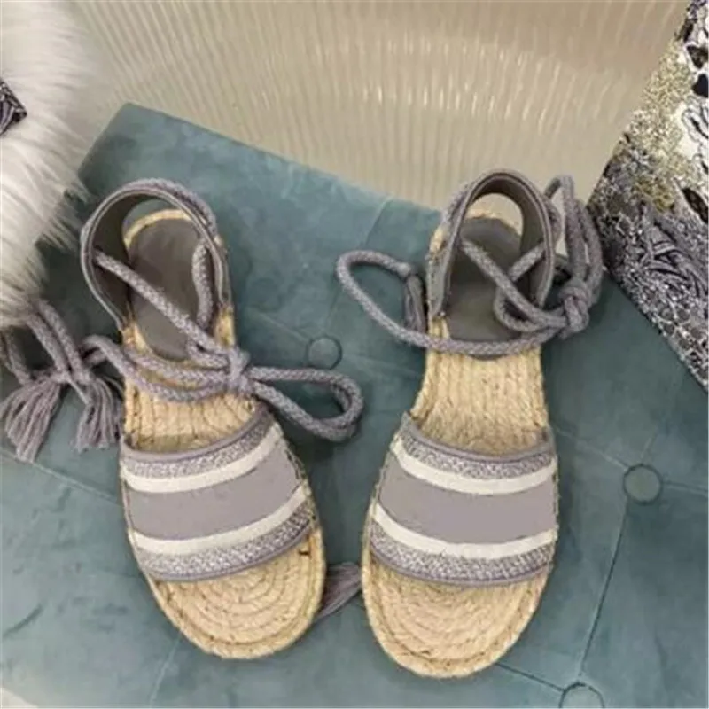 

Open Toe Sandals Luxury Women Espadrilles Zapatos Mujer Female Shoe Ankle Toe Sandals New Fashion Female Shoes