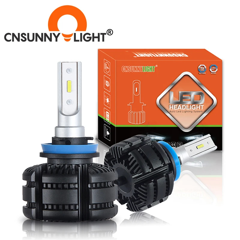CNSUNNYLIGHT длительный срок службы светодиодные H11 H8 Автомобильные фары без