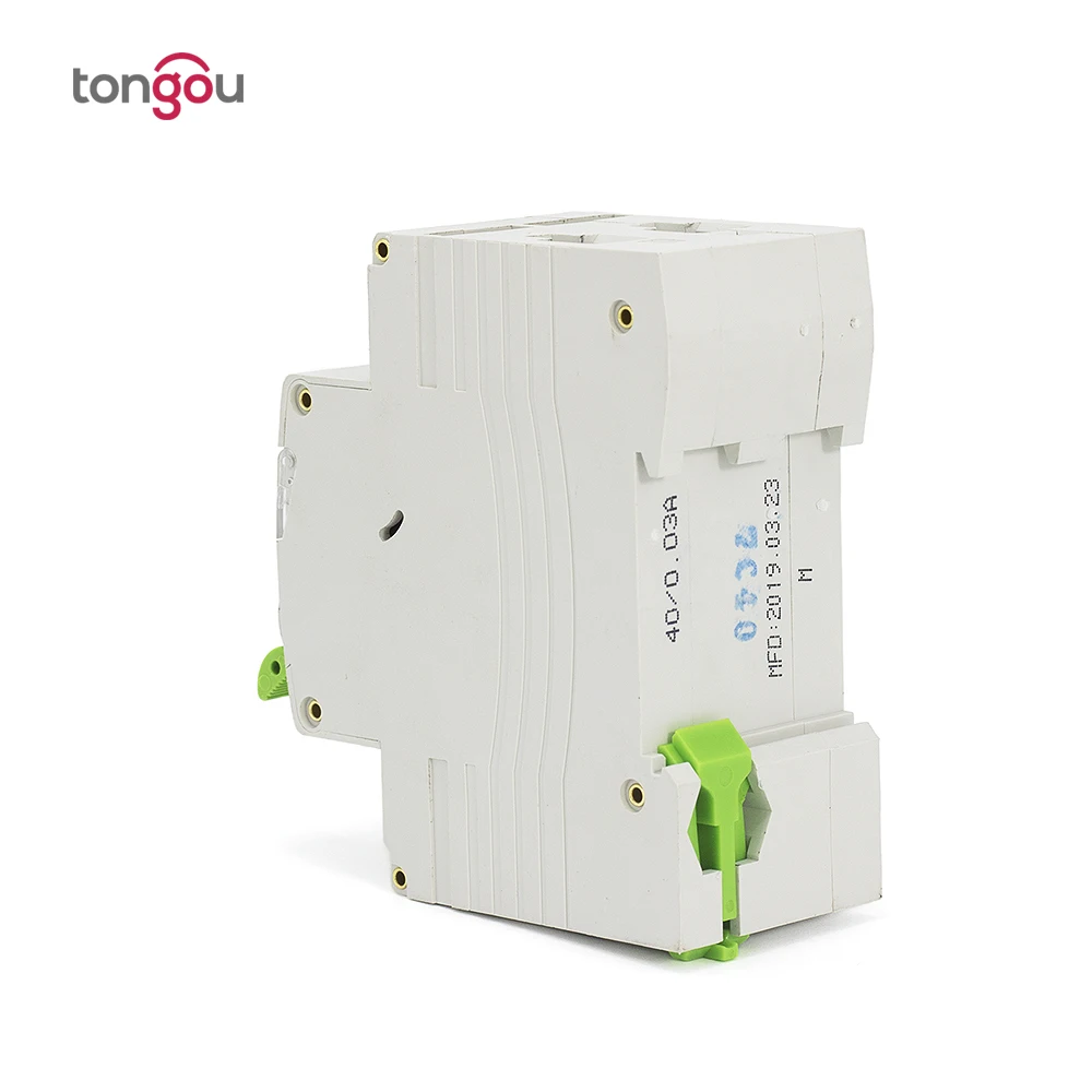 2P 1P + N 40A 6KA RCBO электромагнитный выключатель остаточного тока с защитой от