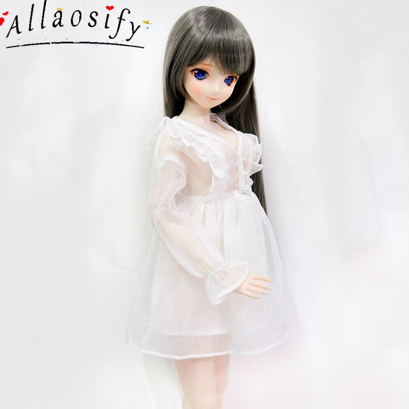

Allaosify BJD DD 1/3 1/4 Translucent Gauze Skirt