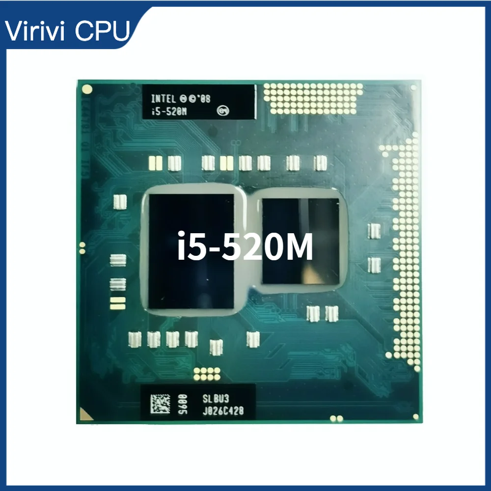 

Intel Core i5-520M i5 520M SLBNB SLBU3 2.4 GHz Dual-Core Quad-Thread CPU Processor 3W 35W Socket G1 / rPGA988A