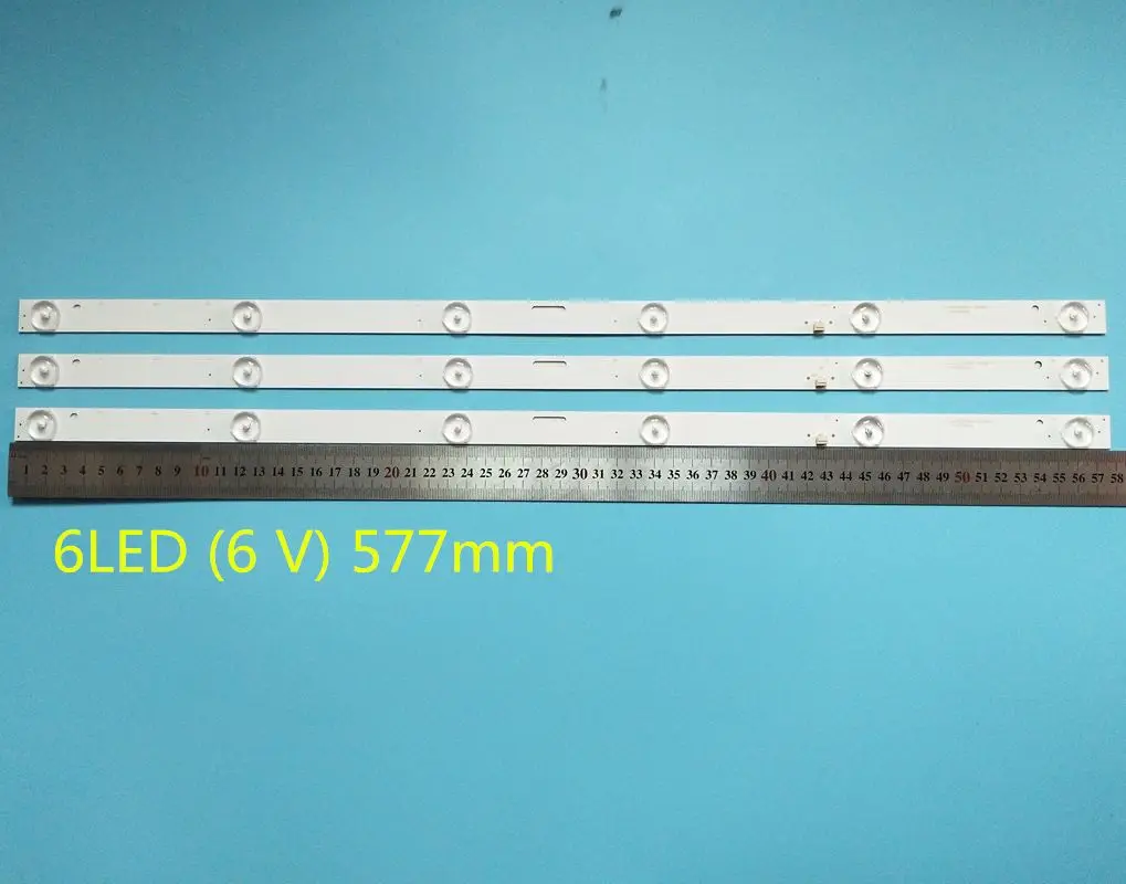 

Новый 30 шт./лот 6LED(6V) 577 мм светодиодный Подсветка полосы для LE-8822A SJHLD3200601 SJ.HL.D3200601-2835BS-F 1.14FD320005