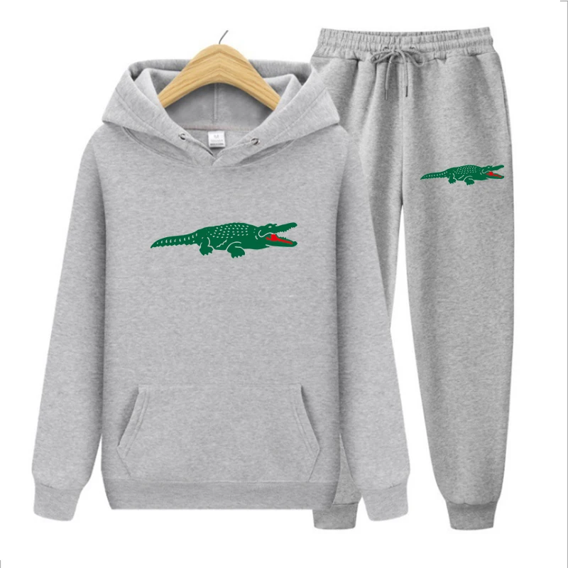 

New men's casual Hoodie + sweatpants print fashion trend Harajuku simple suit men's and women's hip hop casual pullover s-xxxl