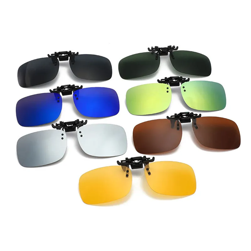 New Polarized Driving Cycling Fishing Glasses Night Vision Day Time Clip-on Lens Sunglasses | Спорт и развлечения