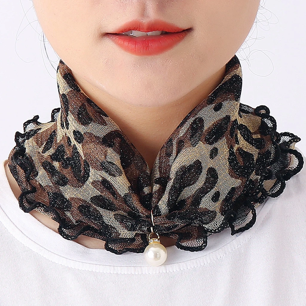 

AMYO модное кружевное шейный шарф для женщин Полу-прозрачные перламутровые платок для волос разнообразные шарфы