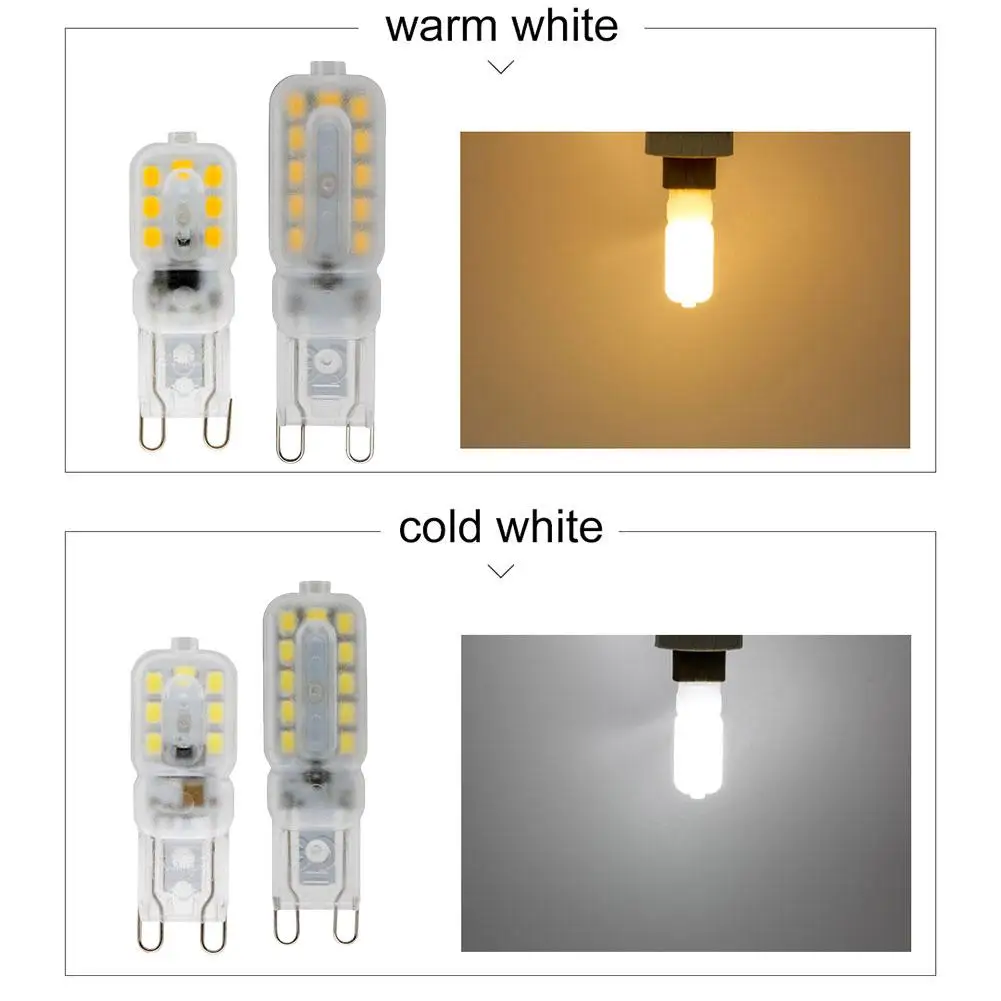 Светодиодная энергосберегающая кукурузная лампа G9 14/22 декоративная лампочка 3 Вт