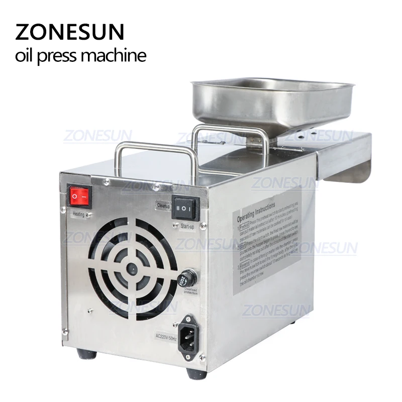ZONESUN пресс-машина для масла из нержавеющей стали коммерческий домашний масляный экстрактор пресс-экспеллер er 110 В или 220 В