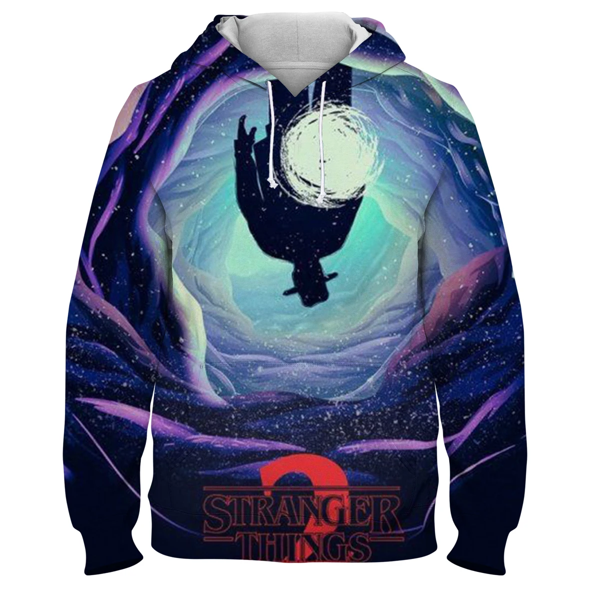

Season 3 Stranger Things Oversized Hoodies Autumn 2021 Girl Loose Sportswear 3D Print Long Sleeve Pullover Hoodie for Women's