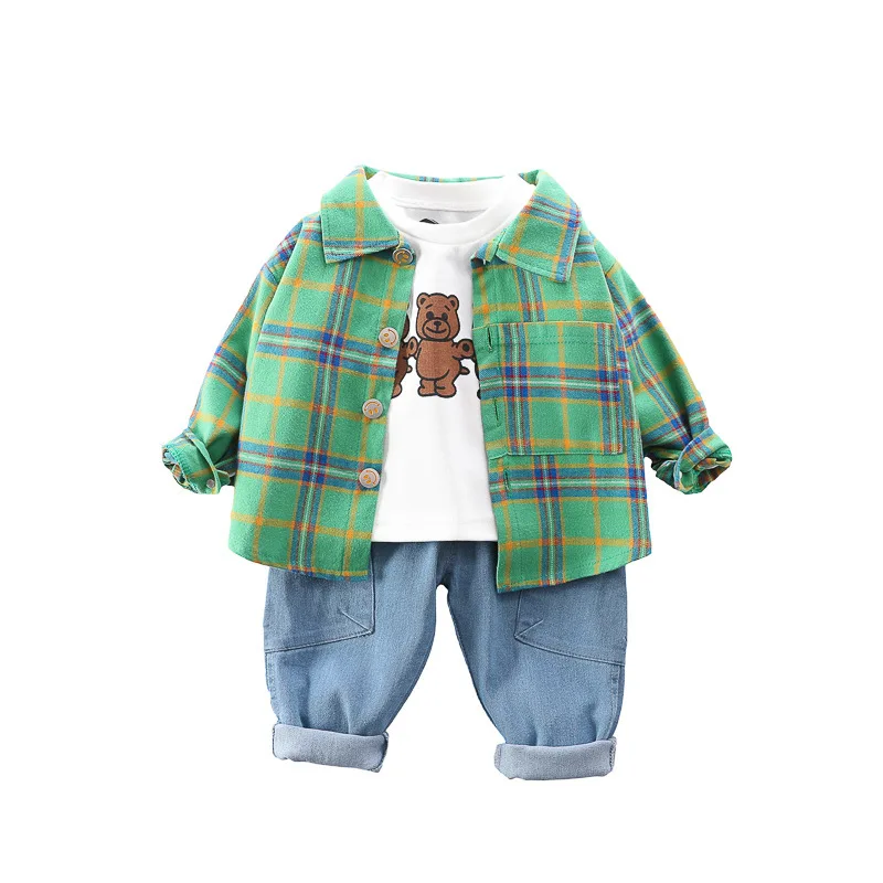 Демисезонная детская одежда клетчатая куртка для маленьких мальчиков и девочек