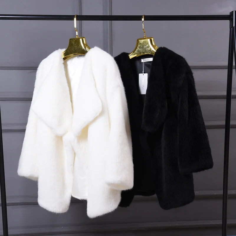 

Carat Lover Gao Wen's Same Mink Fur Coat 2021 Winter Women's Coat