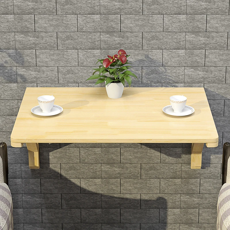 Складной стол из массива дерева планшетофон 120*60 см настенный компьютерный