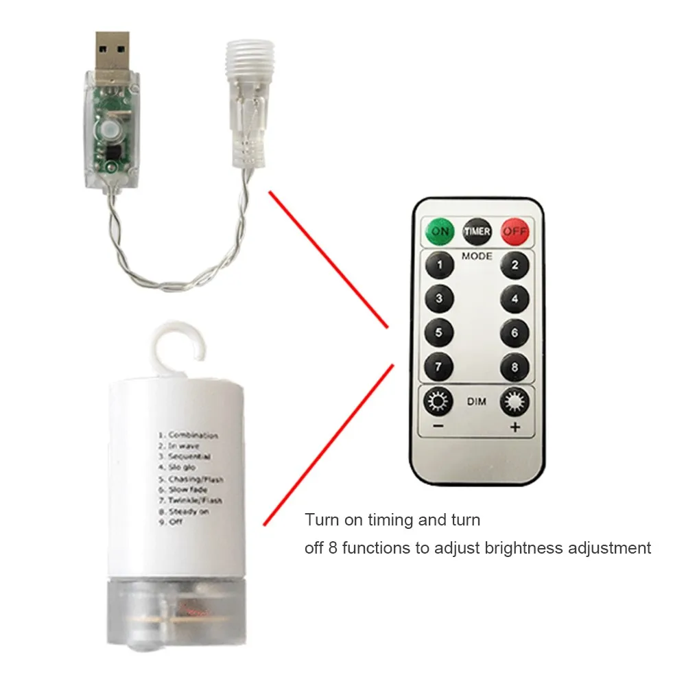 

Colorful Firework LED Fairy String Lights Hanging Light with Remote Control Indoor Outdoor Christmas Party Decoration