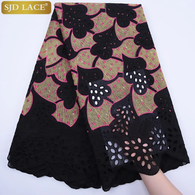 

Swiss Voile Lace In Switzerland Cotton Lace Fabric With Stones African Swiss Lace Fabric For Wedding Party Dress A1788