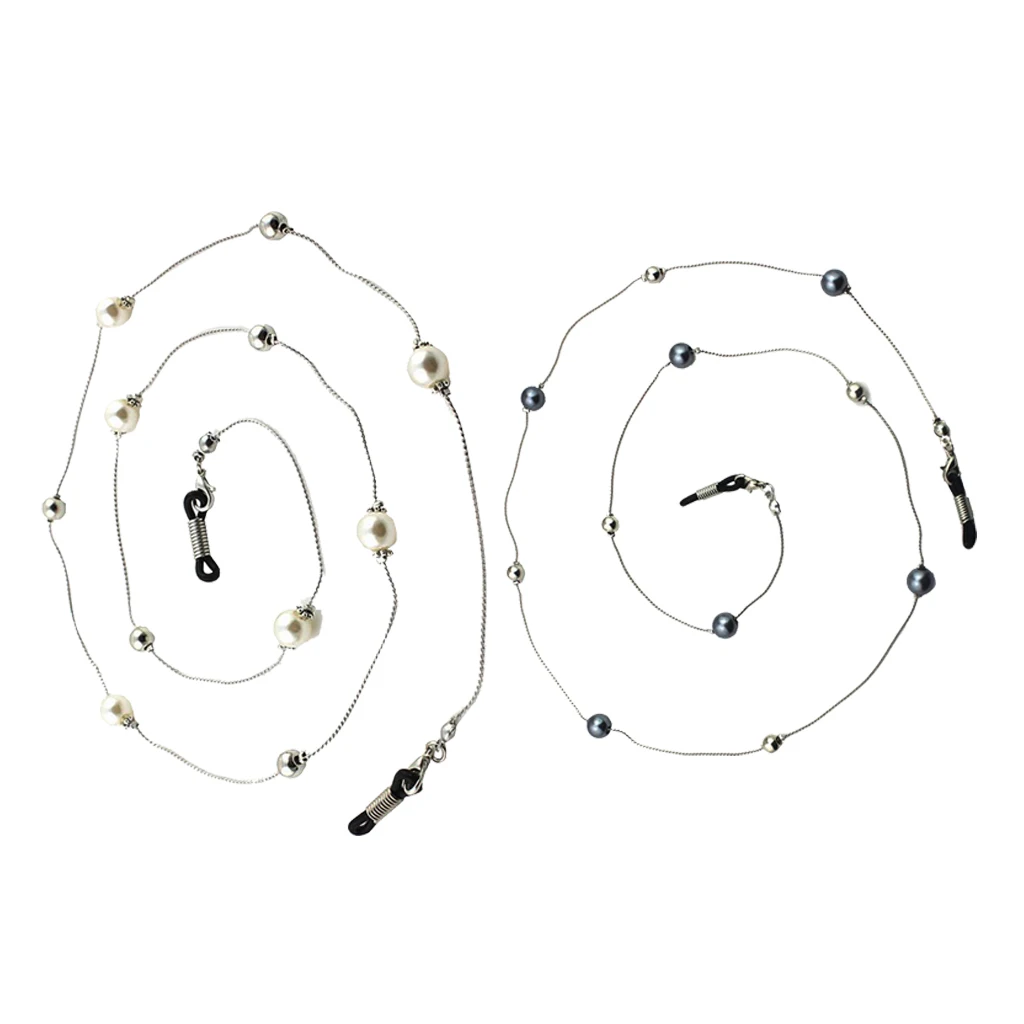 2 шт. жемчужные бусины солнцезащитные очки шейный ремешок для очков шнур