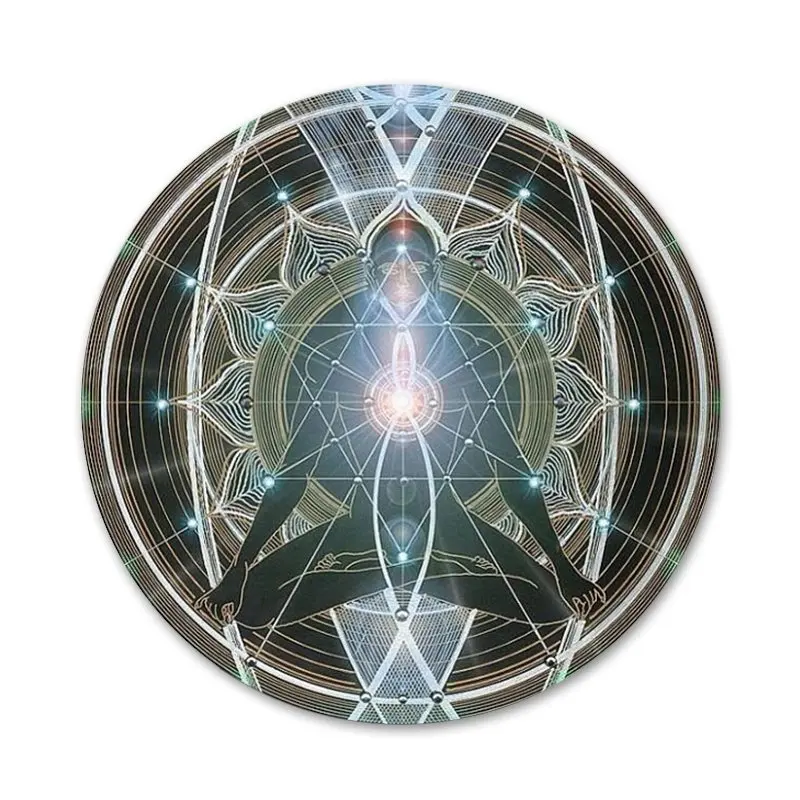 

The mandala chakra Insist yoga Icons Pins Badge Decoration Brooches Metal Badges For Backpack Decoration