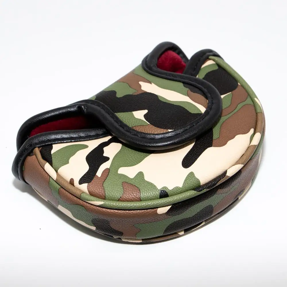 Крутой чехол для клюшки гольфа головы Магнитный из искусственной кожи с вышивкой