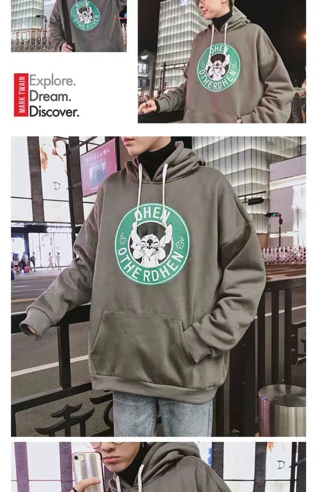 Мужское флисовое пальто с капюшоном черное теплое большие размеры Осень зима