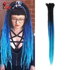 Волосы для наращивания дредов ручной работы, 20 дюймов, 10 нитей в упаковке