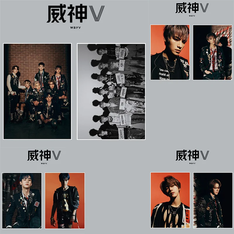 Альбом Пробуждение мира Kpop WayV 2 шт./компл. постер с картинками фото открытка