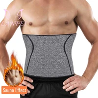 lanfei mens neoprene waist trainer belt body shaper thermo gym fitness modeling corset ultra sweat slimming shapewear fat burner