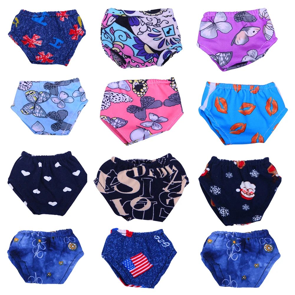 

6PCs Cute Handmade Cloth Clothes Clothes Inch And Panties American 43 And Underwear For 18 I7W1