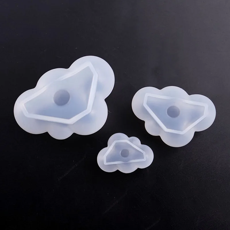 3D Cloud Shape Chocolate Silicone Mold Mousse Fondant Ice Cube Mould Candy Cake Soap Candle Molds Valentine's Day Decoration | Дом и сад