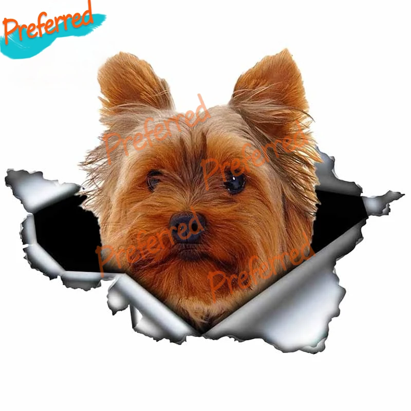 Металлическая наклейка с изображением животных из мультфильма йоркширского