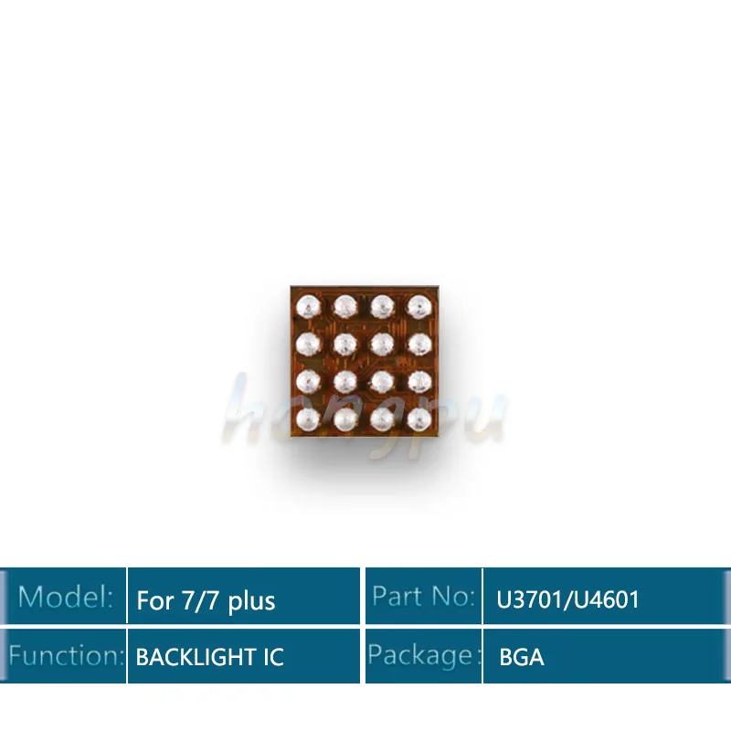 

10pcs/lot U3701/U4601/LM3539A1/3539A1 16pins For iPhone 7/7plus/7 plus LED backlight Driver back light control IC chip