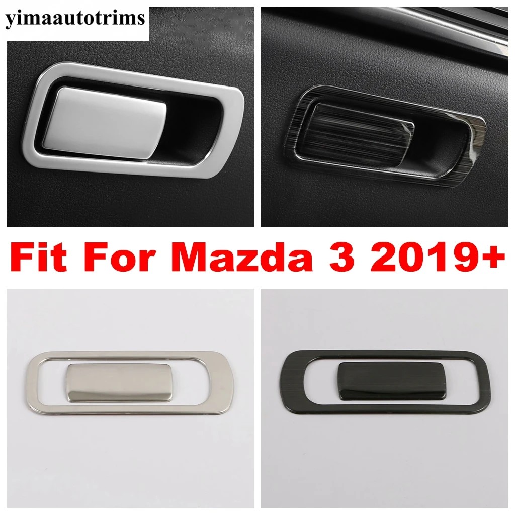 

Stainless Steel Interior Glove Box Copilot Storage Switch Handle Frame Sequins Cover Trim Accessories For Mazda 3 2019 - 2022