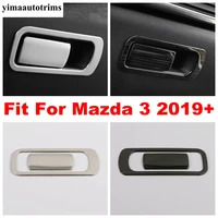 stainless steel interior glove box copilot storage switch handle frame sequins cover trim accessories for mazda 3 2019 2022