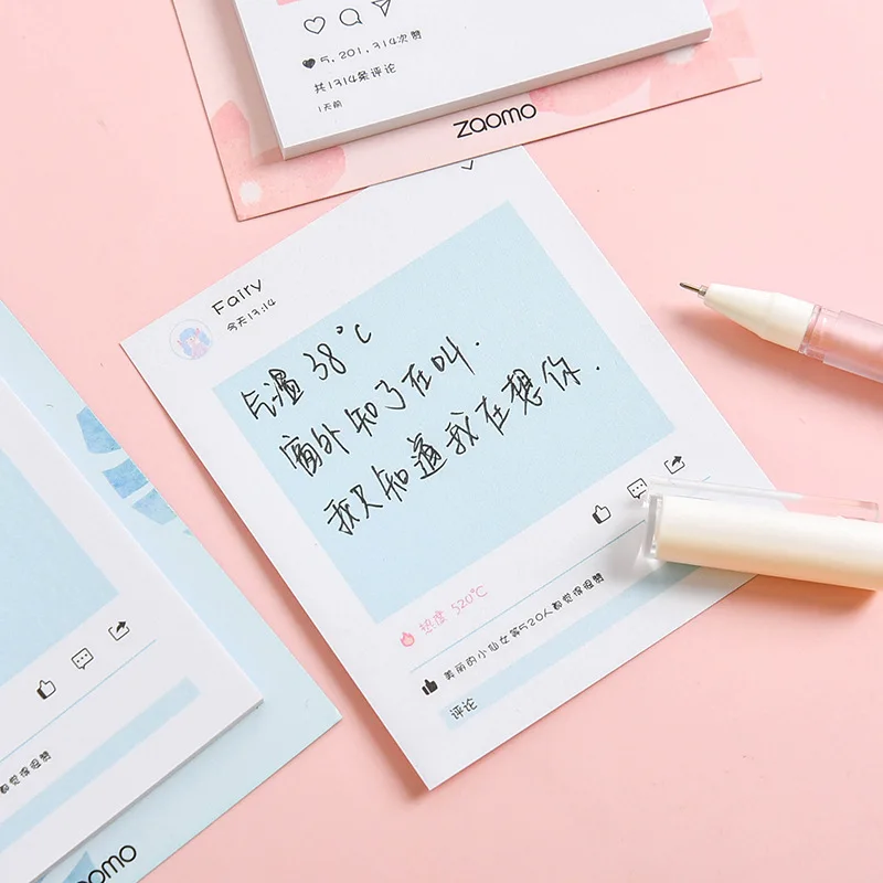 1 шт. Kawaii канцелярские принадлежности Фея блокнот закладки креативные милые животные Липкие заметки школьные принадлежности бумажные наклейки