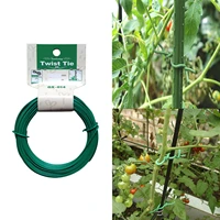 15m x 1 8mm pe coated garden plant ties with trimmer upgraded twist ties plant support gardening office home cable organizing